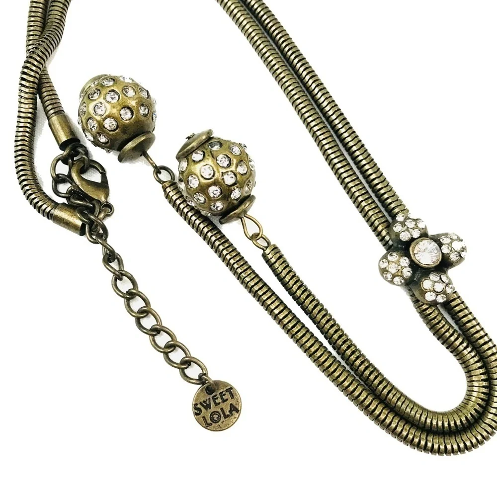 Sweet Lola Bronze jeweled Necklace​​